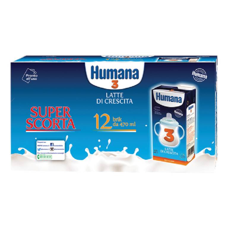 HUMANA 3 JD SCORTA LIQ 12PZ